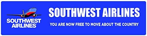 Southwest Airlines | שלט תצוגה דקורטיבי ממותג ממותג | 6 H x 24 w